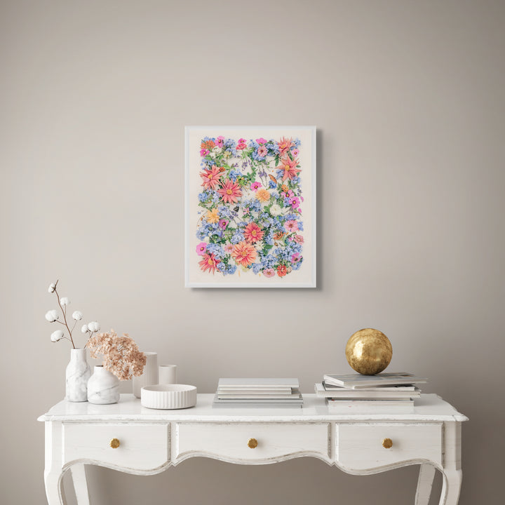 Hope print white frame desk 40 x 50 cms