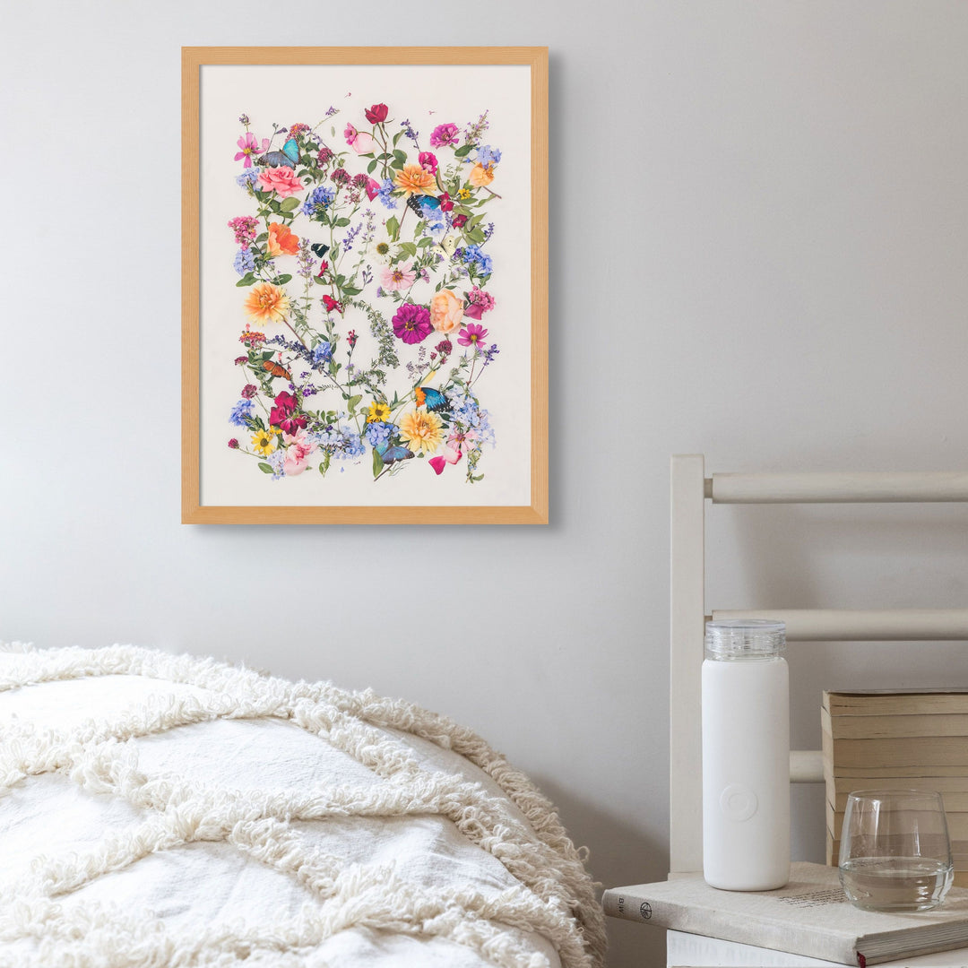 Botanical art photograph Love in oak frame  30 x 40 cm
