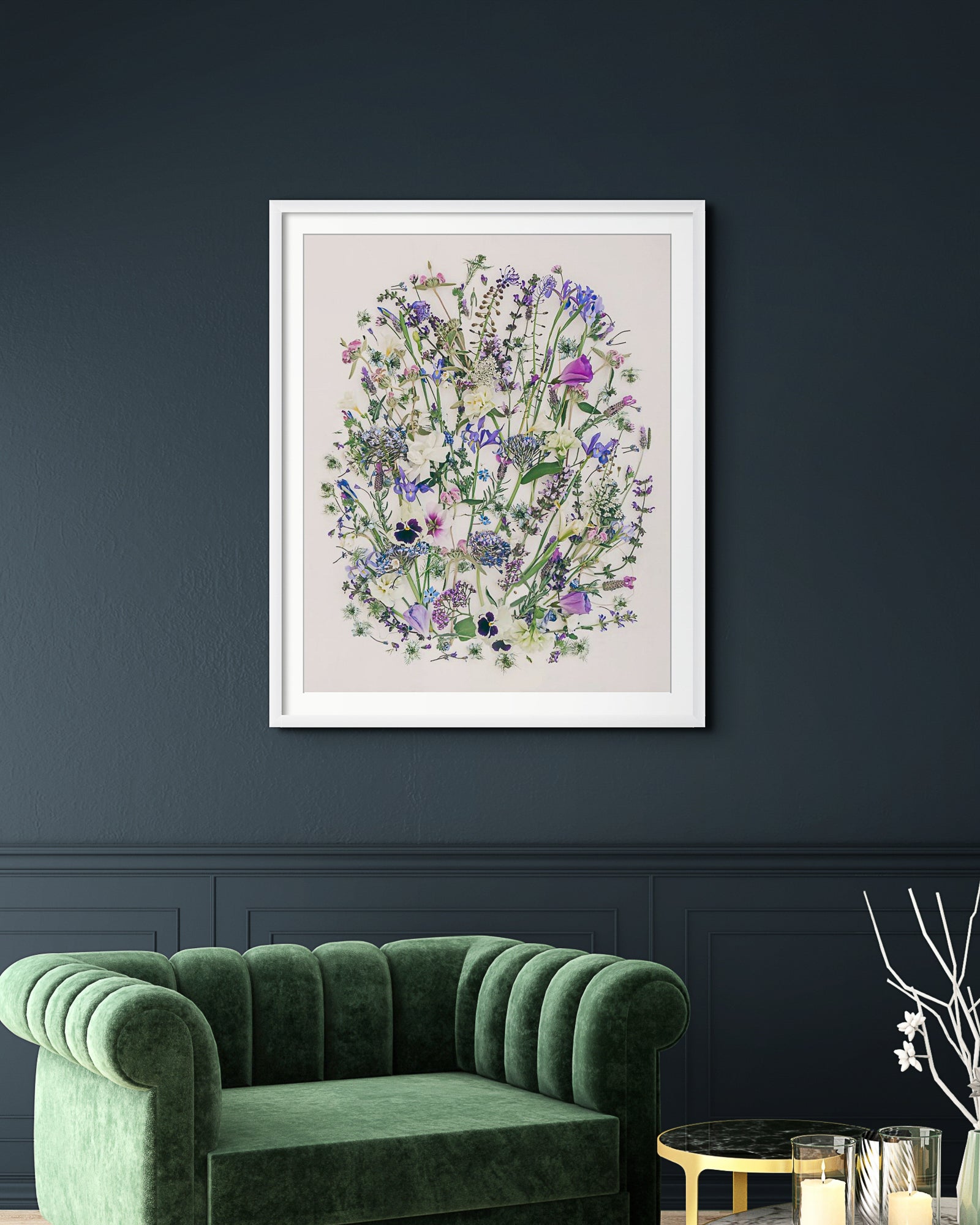 April Blues framed fine art print