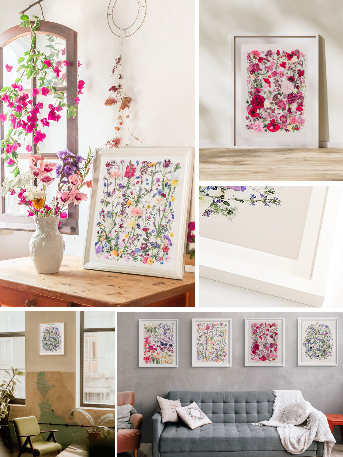 WIld and Garden print collection collage